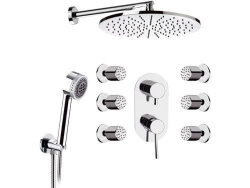 Remer Душевой комплект Wellness Minimal N937S01, цвет: хром