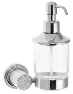 Boheme Дозатор для жидкого мыла латунь, стекло, хром Royal cristal арт. 10932-CR
