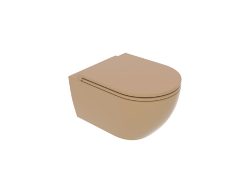 GSG Подвесной унитаз Like LKWCSO017, цвет: каштановый