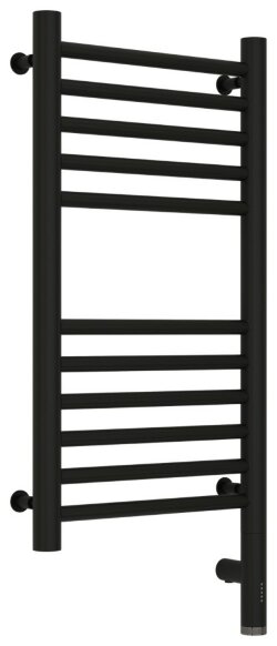 Электрический полотенцесушитель Богема 3.0 прямая 600х300 МЭМ правый (матовый чёрный) Сунержа арт. 31-5805-6030