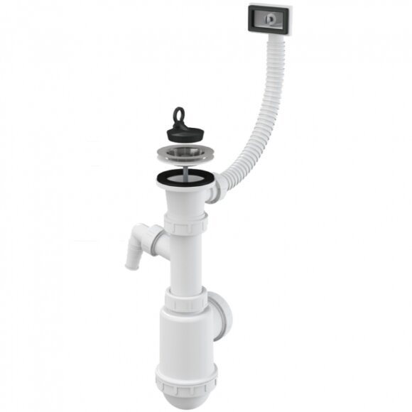 Alcaplast Сифон для кухонной мойки, белый арт. A444P-DN50/40