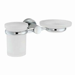 WasserKRAFT Держатель стакана и мыльницы donau k-9426 цвет: хром