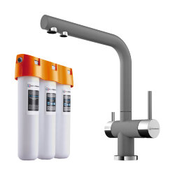 Omoikiri Комплект смеситель+фильтр Nagano-PL + Pure drop Lite 4064.8028 цвет: платина Omoikiri Комплект смеситель+фильтр Nagano-PL + Pure drop Lite 4064.8028 цвет: платина