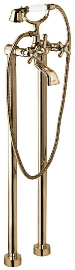 Emmevi смеситель напольный с ручным душем для ванной, Deco Classic, бронза арт. 1201128/BR Emmevi смеситель напольный с ручным душем для ванной, Deco Classic, бронза арт. 1201128/BR