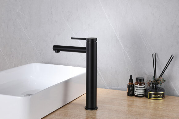 Abber Смеситель для накладной раковины Emotion, черный арт. AF8811B Abber Смеситель для накладной раковины Emotion, черный арт. AF8811B