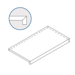 Italon Ступень Desert Scal Front 33x60, под бетон, цемент, камень Everstone x2 - 620070001142