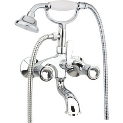 Fiore Двухвентильный смеситель для ванны с набором для душа, Venere Sky, 13CR0600 цвет: хром Fiore Двухвентильный смеситель для ванны с набором для душа, Venere Sky, 13CR0600 цвет: хром