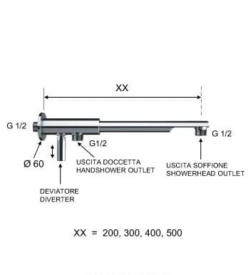 Remer Кронштейн N348ND30, цвет: хром