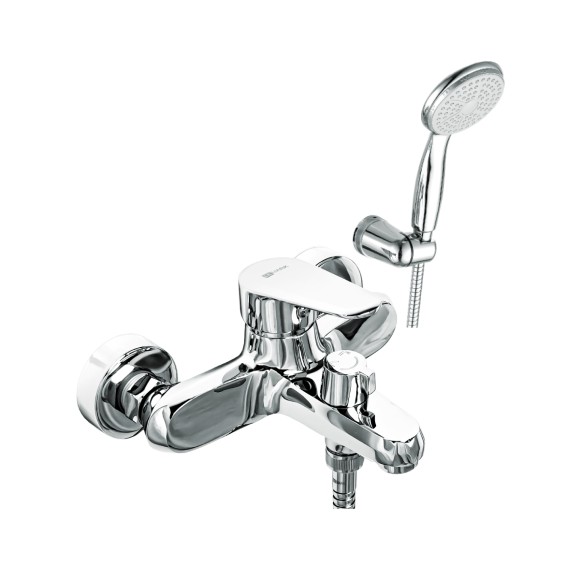 Смеситель для ванны, с коротким изливом, Lemark Point, хром арт. LM0314C