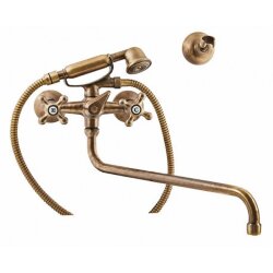 Remer Смеситель для ванны с длинным изливом (бронза) Liberty 04LIVO