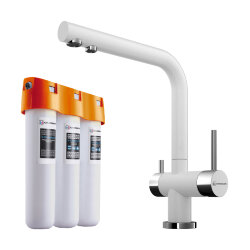 Omoikiri Комплект смеситель+фильтр Nagano-WH + Pure drop Lite 4054.8028 цвет: белый Omoikiri Комплект смеситель+фильтр Nagano-WH + Pure drop Lite 4054.8028 цвет: белый