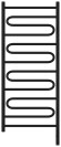 Электрический полотенцесушитель Элегия 3.0 1200х500 МЭМ правый (матовый чёрный) Сунержа арт. 31-5819-1250