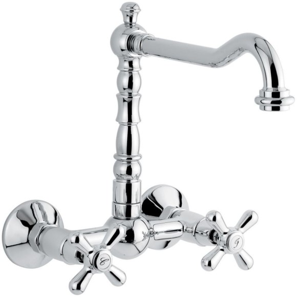 Emmevi смеситель настенны для кухни, Deco Old, хром арт. 12645/CR Emmevi смеситель настенны для кухни, Deco Old, хром арт. 12645/CR