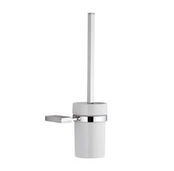 Remer Ёршик для унитаза Flat FT66CR, цвет: белый|хром Remer Ёршик для унитаза Flat FT66CR, цвет: белый|хром