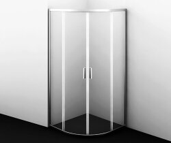 WasserKRAFT Душевой уголок 900х900х1850 lippe 45s01  цвет: хром