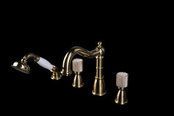 Boheme Смеситель на борт ванны золото Royal cristal арт. 395-Royal/CRST Boheme Смеситель на борт ванны золото Royal cristal арт. 395-Royal/CRST