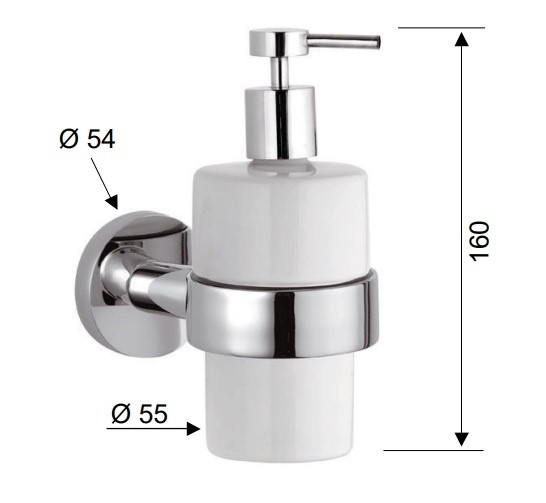 Remer Дозатор для жидкого мыла Guest GS13NO, цвет: белый|золото Remer Дозатор для жидкого мыла Guest GS13NO, цвет: белый|золото