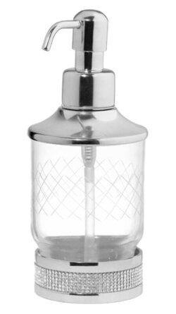 Boheme Дозатор для жидкого мыла латунь, стекло, хром Royal cristal арт. 10929-CR