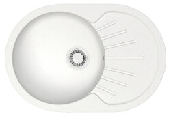 Azario Кухонная мойка Flora 730x450x215 искусственный мрамор, белая FLORA арт. CS00079910