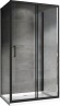 Abber Душевой уголок 1400x700мм Schwarzer Diamant, черный арт. AG30140B-S70B-S70B