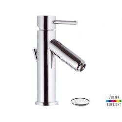 Remer Смеситель для раковины с LED-подсветкой Minimal NR102 хром