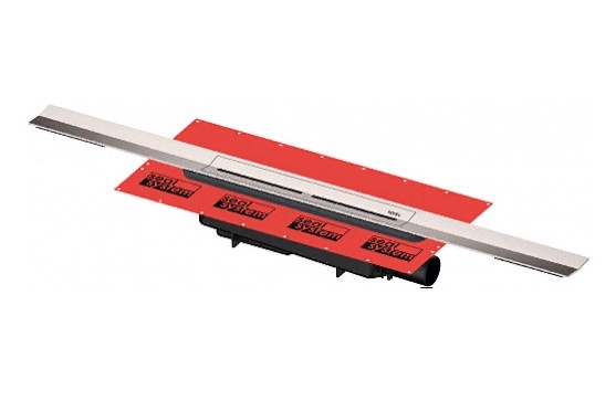 TECE Душевой лоток с решеткой PVD brushed gold optic drainprofile арт. 671002