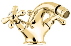 Emmevi смеситель с донным клапаном для биде, Deco Classic, золото арт. 12014/OR Emmevi смеситель с донным клапаном для биде, Deco Classic, золото арт. 12014/OR