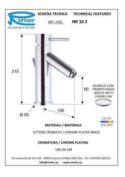 Remer Смеситель, цвет белый MINIMAL COLOR NR102CBIA Remer Смеситель, цвет белый MINIMAL COLOR NR102CBIA