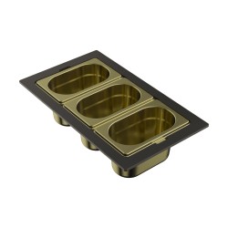 Omoikiri Контейнер DC-04-3-LG, светлое золото арт. 4999089 Omoikiri Контейнер DC-04-3-LG, светлое золото арт. 4999089