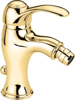 Emmevi однорычажный смеситель для биде с донным клапаном, Harmony, золото арт. 22004/OR Emmevi однорычажный смеситель для биде с донным клапаном, Harmony, золото арт. 22004/OR