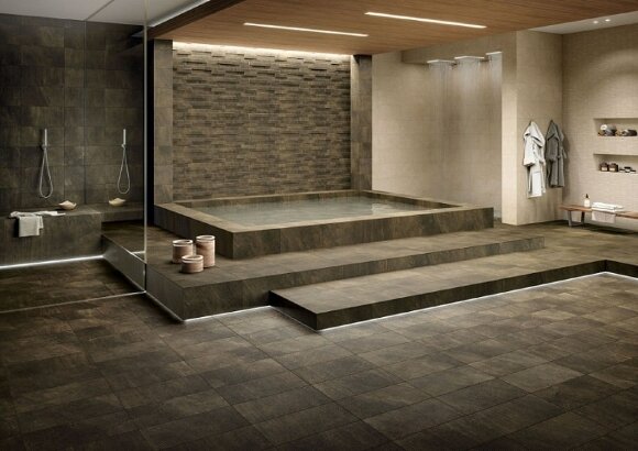 Italon Ступень угловая Mercury Brown Scal. Ang. Sx. Nat 33x120, под бетон, цемент, камень Genesis - 620070001057