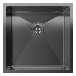 Мойка для кухни 440x440x200 Rinox Rivelato, черная арт. 4444 UN PVD black Мойка для кухни 440x440x200 Rinox Rivelato, черная арт. 4444 UN PVD black