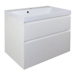 Azario Тумба 80 800х450х660 подвесная, с раковиной Slim 80, белый матовый, Velluto арт. CS00088603