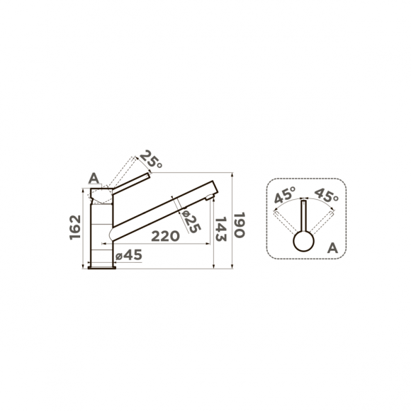 Omoikiri Смеситель Aogashima-C 4994245, хром арт. 4994245 Omoikiri Смеситель Aogashima-C 4994245, хром арт. 4994245