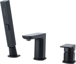 Allen Brau Смеситель на борт ванны (с внутренней частью), Infinity, 5.21008-31 цвет: черный матовый Allen Brau Смеситель на борт ванны (с внутренней частью), Infinity, 5.21008-31 цвет: черный матовый