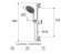 Remer Душевой гарнитур Saliscendi 310318RL, цвет: хром
