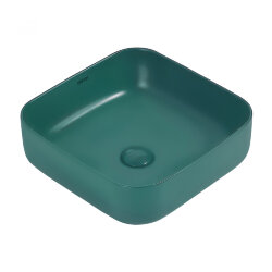 Abber Раковина накладная 385x385мм Rechteck, зеленый арт. AC2211MBG