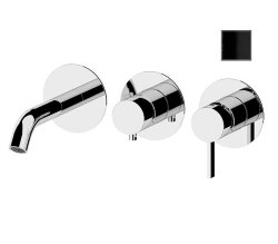 Remer Смесителей для ванны и душа Metrica MC54D2PCFP скрытого монтажа, черный глянец Remer Смесителей для ванны и душа Metrica MC54D2PCFP скрытого монтажа, черный глянец