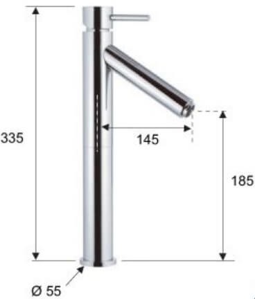 Remer Смеситель для раковины Minimal Color NR11L хром Remer Смеситель для раковины Minimal Color NR11L хром