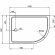 Cezares Акриловый поддон для душа Tray A Белый - TRAY-A-RH-120/80-550-15-W-L
