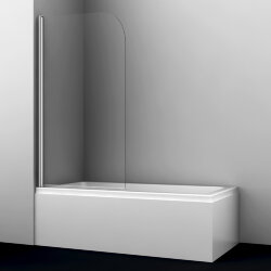 WasserKRAFT Стеклянная шторка на ванну leine 35p01-80 цвет: хром