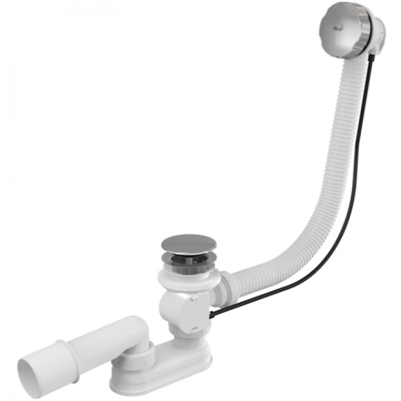 Alcaplast Слив-перелив полуавтомат, хром арт. A55KM-100