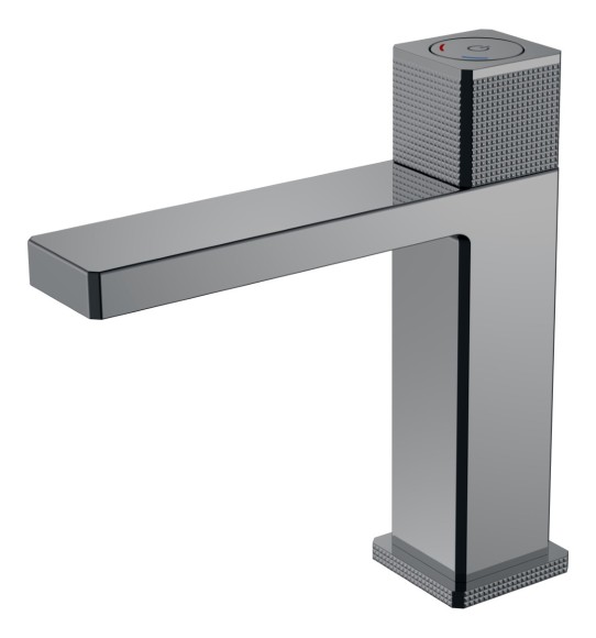 Смеситель автоматический для раковины QUAD Shine Gun Metal - 159-SGM
