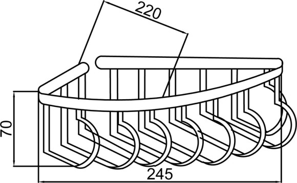 Boheme Угловая полка латунь, золото Imperiale арт. 10417