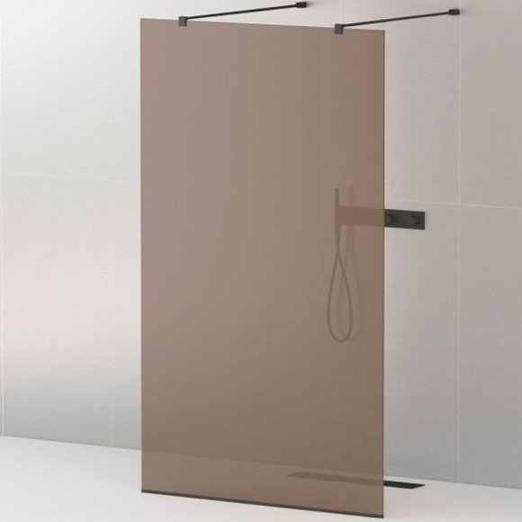 Cezares Душевая перегородка LIBERTA Черный матовый - LIBERTA-L-2-110-120-BR-NERO