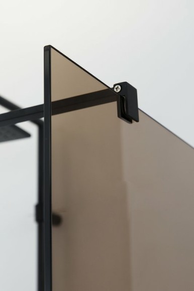 Cezares Душевая перегородка LIBERTA Черный матовый - LIBERTA-L-2-110-120-BR-NERO