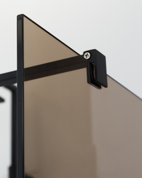 Cezares Душевая перегородка LIBERTA Черный матовый - LIBERTA-L-2-110-120-BR-NERO