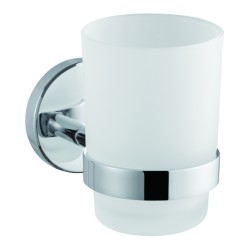 Держатель стакана матовое стекло, Haiba, хром арт. HB9006 Держатель стакана матовое стекло, Haiba, хром арт. HB9006