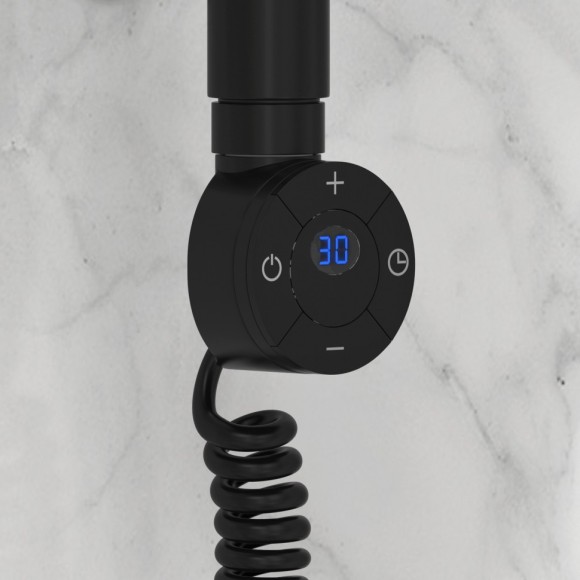 Электрический полотенцесушитель Формат 22 800х600 правый (матовый чёрный) Стилье арт. 31522-8060