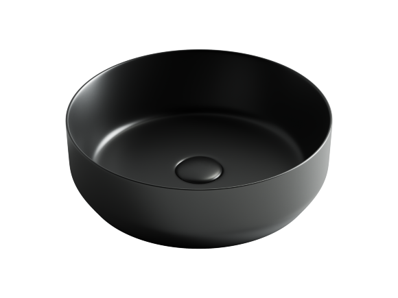 Ceramica Nova Раковина накладная круглая (чёрный матовый) Element арт. CN6022MB